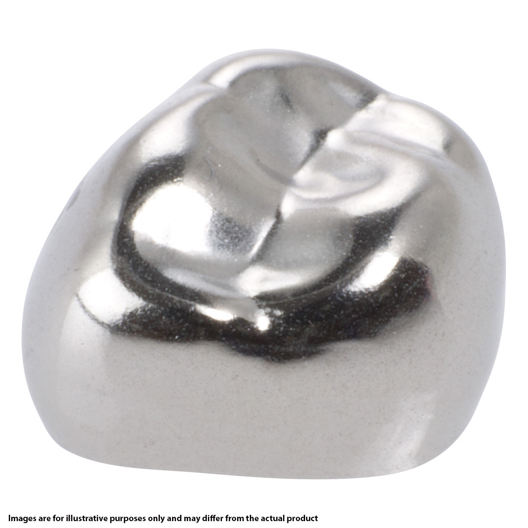 3M Solventum Stainless Steel First Primary Molar Crown Upper Left No. D-UL-3 (2) 3M Solventum Stainless Steel First Primary Molar Crown Upper Left No. D-UL-3 (2)