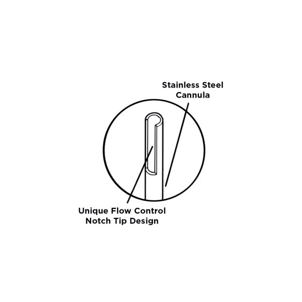 Monoject Endodontic Irrigation Needle 27 Gauge x 1 1/4" (0.40mm x 32mm) Yellow (100)