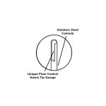 Monoject Endodontic Irrigation Syringe 3ml with 27 Gauge x 1 1/4" (0.40mm x 32mm) Yellow Needle (100)