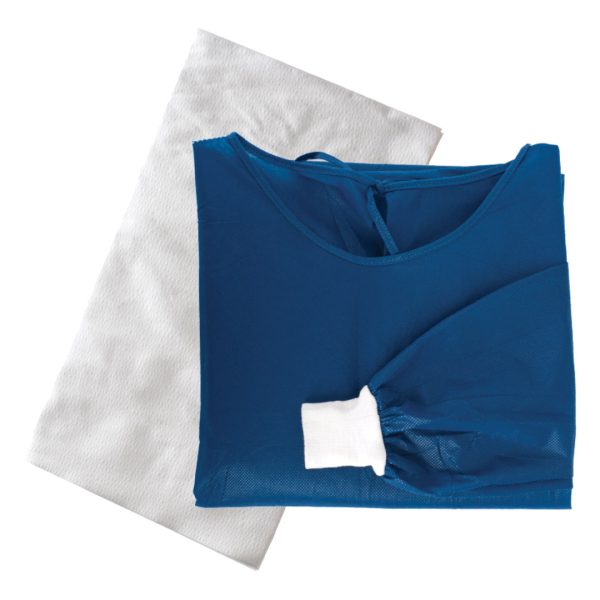 Multigate Minor Procedure Gowns Pack One Size Navy Blue Sterile (40)