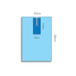 Multigate Protex 4 Drape with Adhesive Reinforced Split 200cm x 300cm Blue Sterile (12)