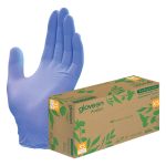 Mun GloveOn Avalon Biodegradable Blue Nitrile Powder Free Gloves Extra Small 200's (10)