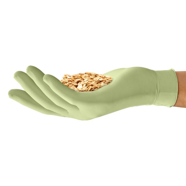 Mun GloveOn COATS Lemon Green Latex Powder Free Gloves Large 100's (10)