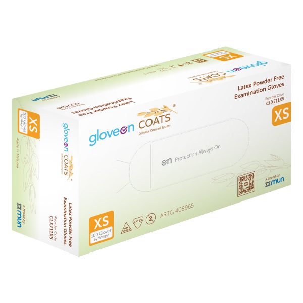 Mun GloveOn COATS Lemon Green Latex Powder Free Gloves Extra Small 100's (10) Mun GloveOn COATS Lemon Green Latex Powder Free Gloves Extra Small 100's (10)