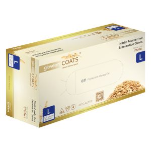 Mun GloveOn COATS Blue Nitrile Powder Free Gloves Large 200's (10)