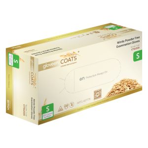 Mun GloveOn COATS Blue Nitrile Powder Free Gloves Small 200's (10)