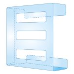 Mun GloveOn Glove Dispenser Triple Acrylic Clear