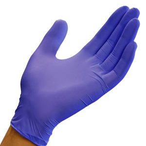 Mun GloveOn Eureka Blue Nitrile Powder Free Gloves Medium 300's (10)