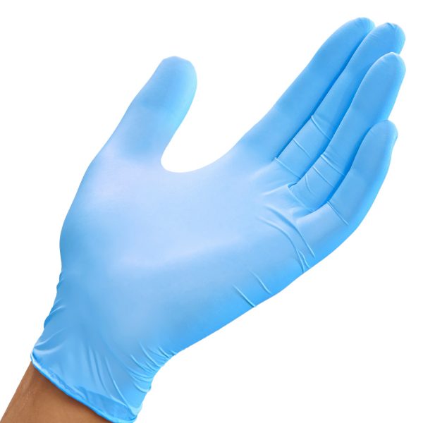 Mun GloveOn Reflex Blue Nitrile Powder Free Gloves Large 200's (10)