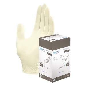 Mun GloveOn Hamilton Natural Latex Powder Free Sterile Gloves Size 7.5 (50)
