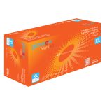 Mun GloveOn Vigor LC Orange Nitrile Powder Free Gloves Extra Large 100's (10)