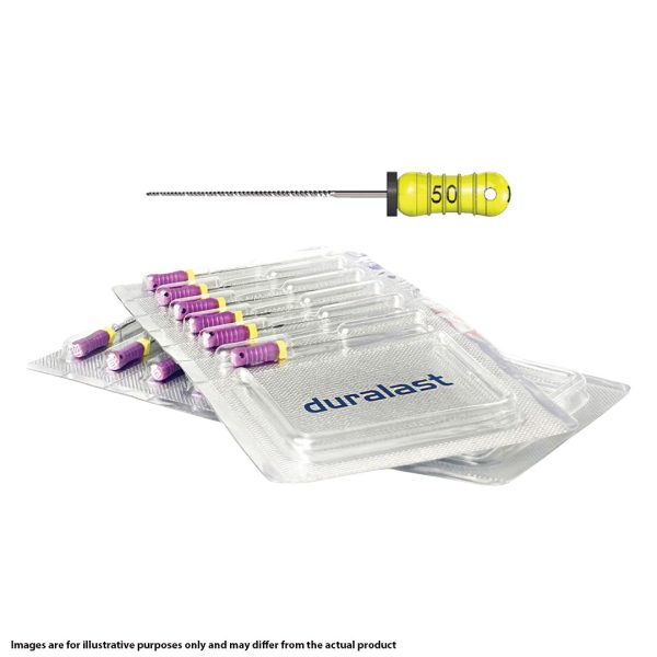 Duralast Steri-Files K-Files 25mm No. 50 Yellow Sterile (6) Duralast Steri-Files K-Files 25mm No. 50 Yellow Sterile (6)