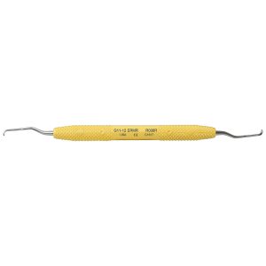 PDT Curette Gracey No. 11-12 Extended Reach Mini Rigid Sunshine Yellow