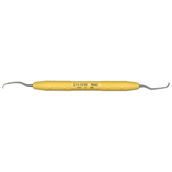 PDT Curette Gracey No. 11-12 Extended Reach Sunshine Yellow