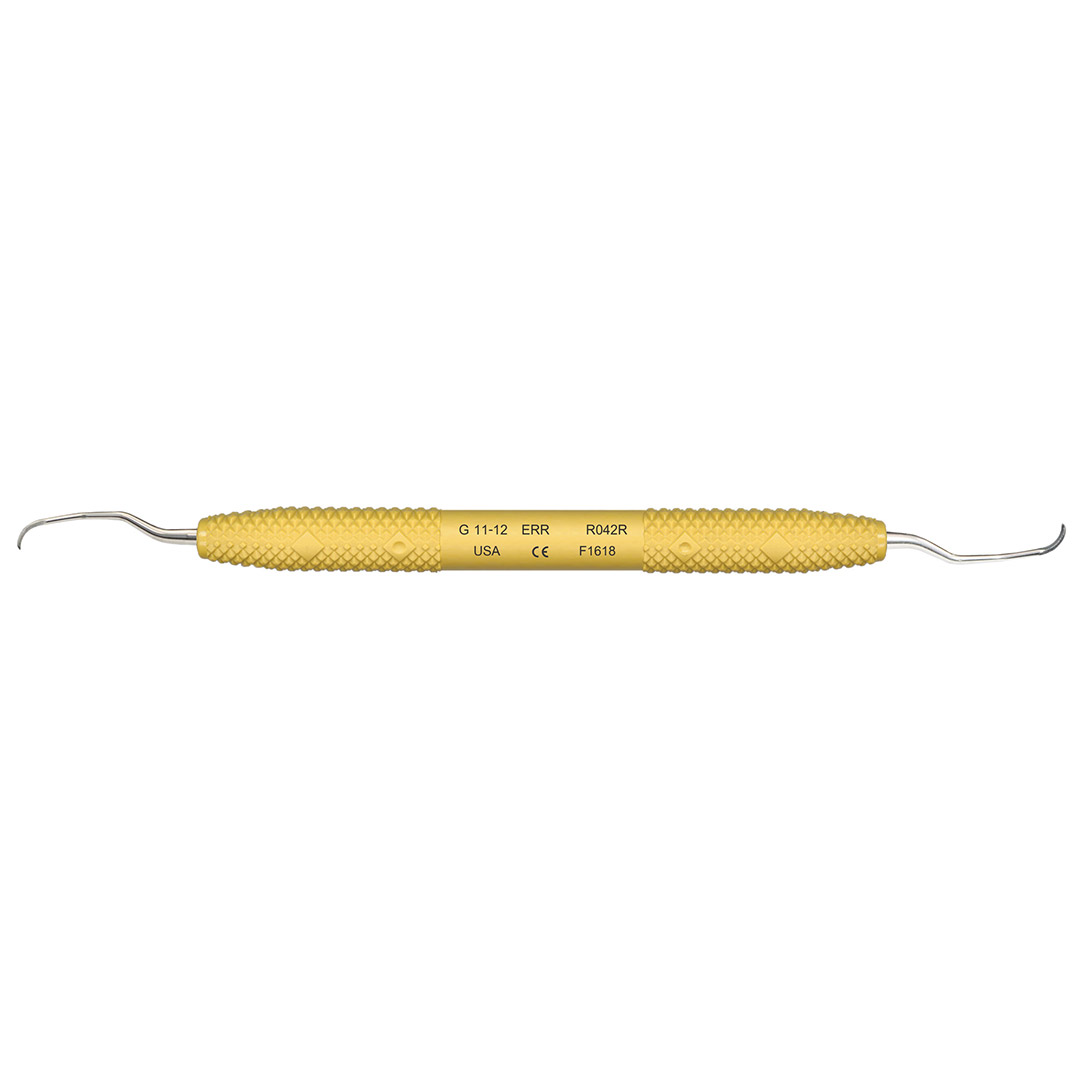 PDT Curette Gracey No. 11-12 Extended Reach Rigid Sunshine Yellow PDT Curette Gracey No. 11-12 Extended Reach Rigid Sunshine Yellow