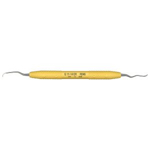PDT Curette Gracey No. 11-14 Extended Reach Sunshine Yellow