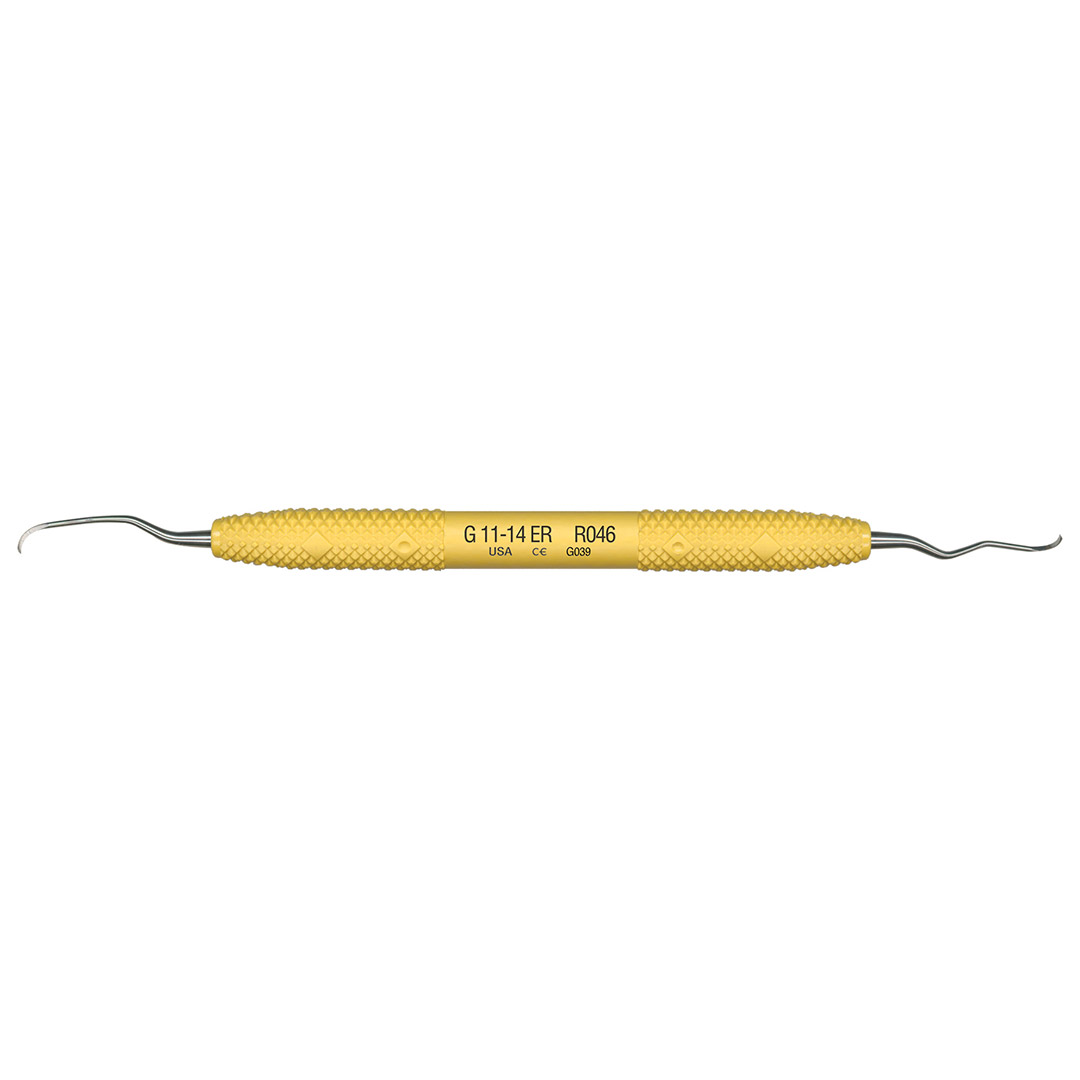 PDT Curette Gracey No. 11-14 Extended Reach Sunshine Yellow PDT Curette Gracey No. 11-14 Extended Reach Sunshine Yellow
