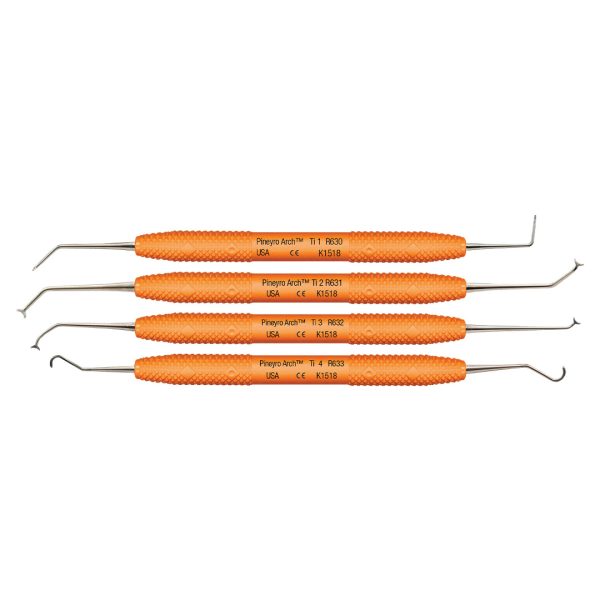PDT Pineyro Arch Implant Instrument No. Ti 1 Titanium Tangerine Orange