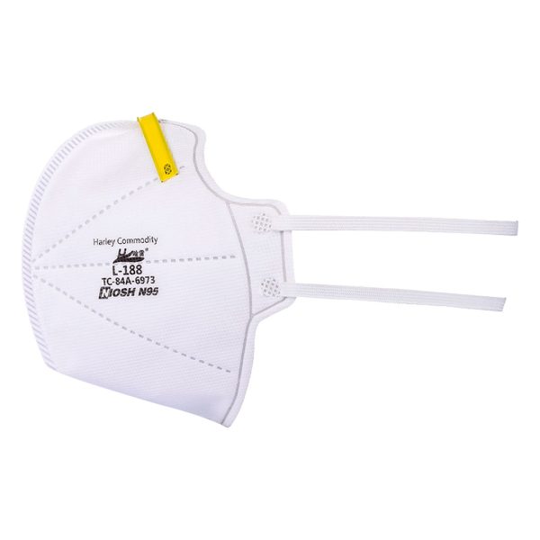 Harley N95 L-188 Particulate Respirator Double Elastic Strap Face Masks White (20)