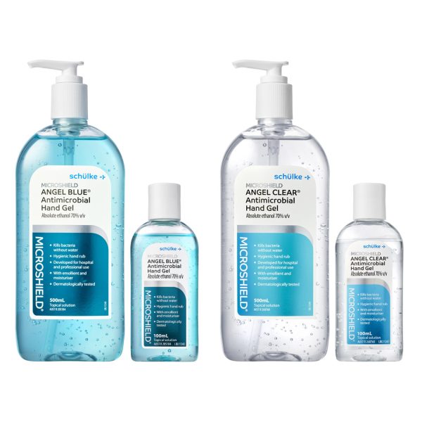 Schulke Microshield Angel Clear Antimicrobial Hand Gel 500ml Bottle with Pump