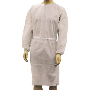 Sentry Owear Splash Resistant Isolation Gowns AAMI Level 1 White Non-Sterile (50)