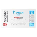 Skjold Premium Blue Nitrile Powder Free Gloves Small 200's (10)