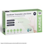 Shield Right Handicare Natural Latex Powder Free Gloves Extra Large 100's (10)