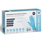Shield Right Handicare Blue Nitrile Powder Free Gloves Extra Small 100's (10)