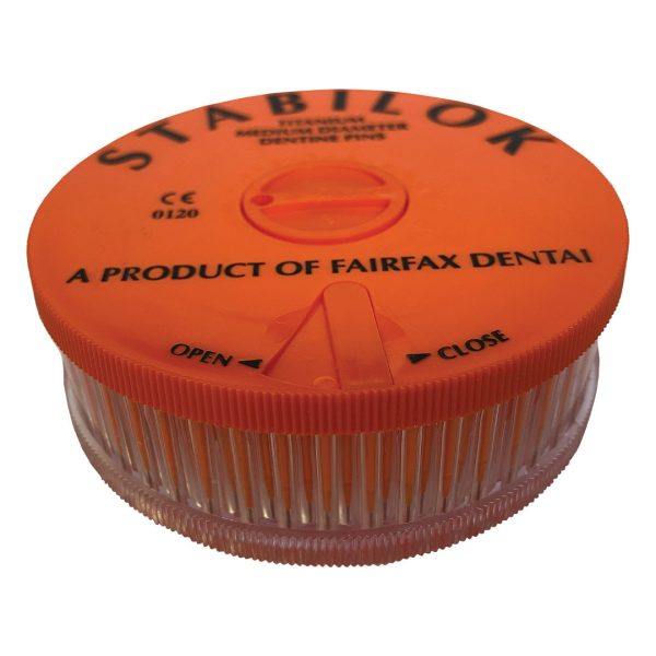 Stabilok Pins Orange Titanium Medium 0.76mm Dia. Jumbo Pack (100) Stabilok Pins Orange Titanium Medium 0.76mm Dia. Jumbo Pack (100)