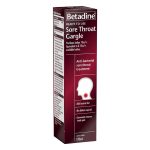 Betadine Ready to Use Sore Throat Gargle 120ml Bottle