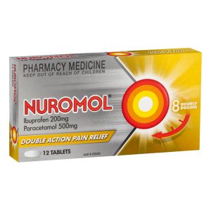Nuromol Paracetamol 500mg Ibuprofen 200mg Tablets (12)