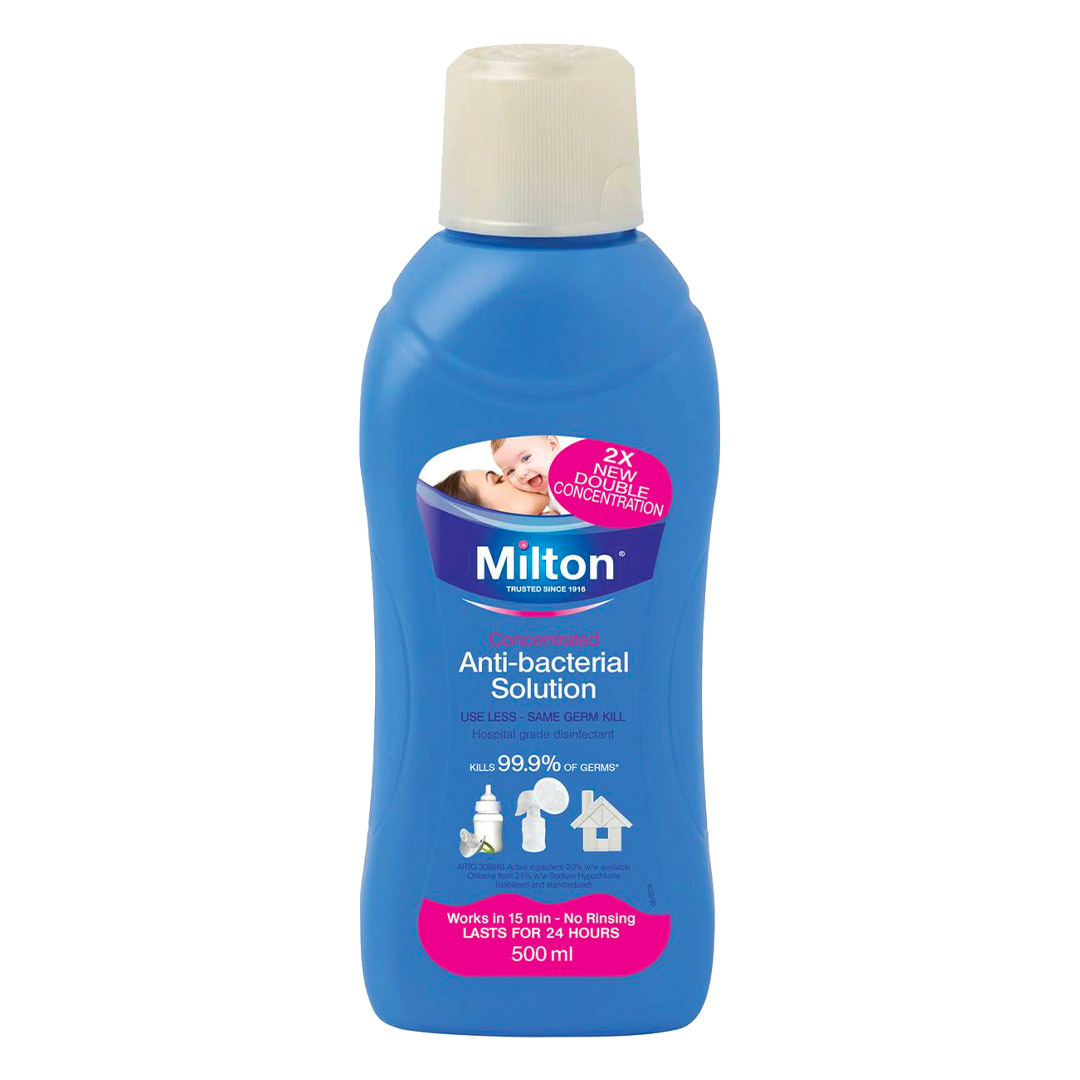 Milton Antibacterial Concentrated Solution 2% 500ml Bottle Milton Antibacterial Concentrated Solution 2% 500ml Bottle