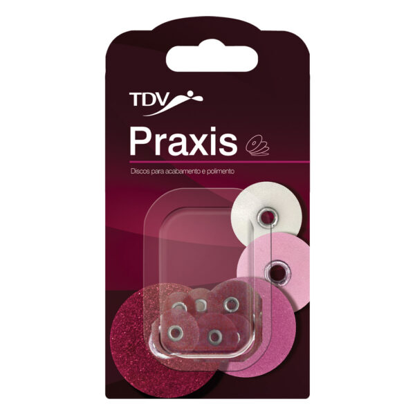 TDV Praxis Finishing & Polishing Discs Pop-On 3/8" 9.5mm Dia. Coarse Burgundy (85)