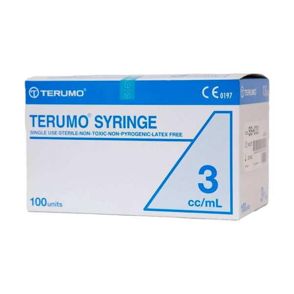 Terumo Hypodermic Syringe 3ml Luer Lock (100)