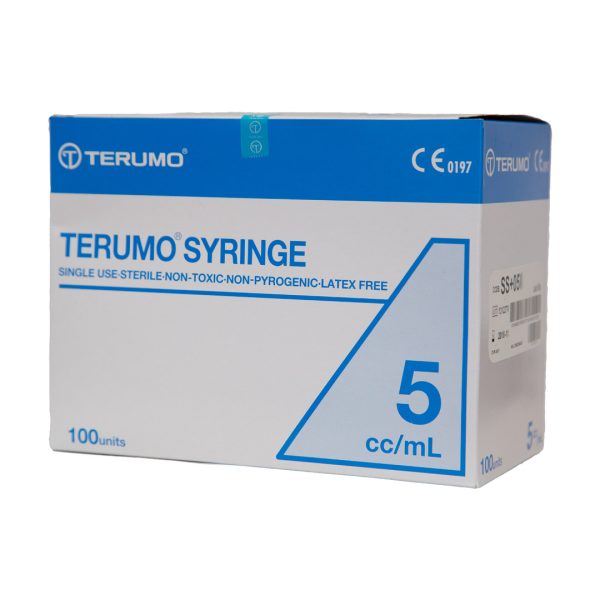 Terumo Hypodermic Syringe 5ml Luer Lock (100)