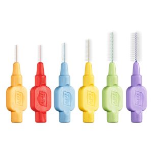 TePe Interdental Brushes Extra Soft ISO Size 4 Wire Size 0.70mm Pastel Yellow (8)