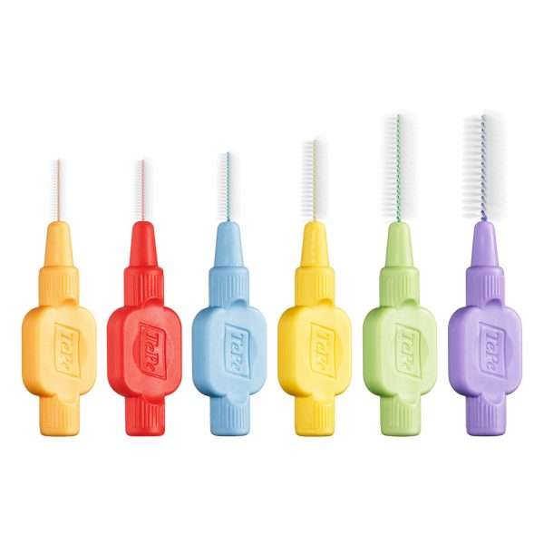 TePe Interdental Brushes Extra Soft ISO Size 4 Wire Size 0.70mm Pastel Yellow (8)