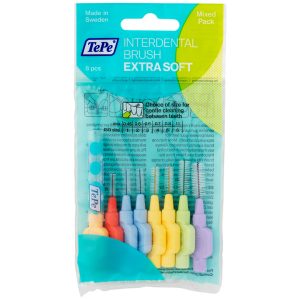 TePe Interdental Brushes Extra Soft Assorted (8)