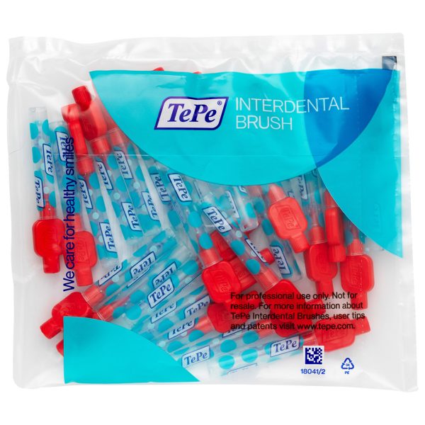 TePe Interdental Brushes Original ISO Size 2 Wire Size 0.50mm Red (25)