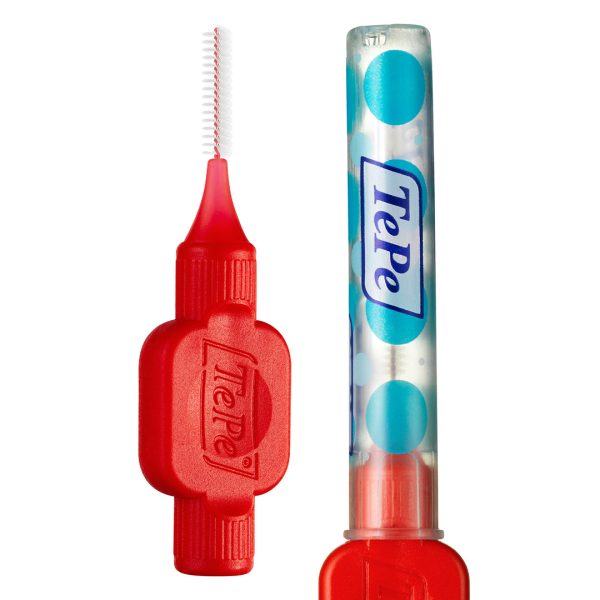 TePe Interdental Brushes Original ISO Size 2 Wire Size 0.50mm Red (25)