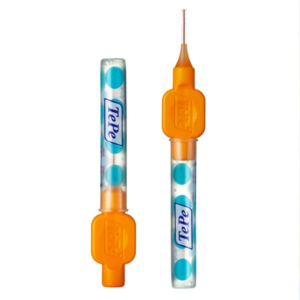 TePe Interdental Brushes Original ISO Size 1 Wire Size 0.45mm Orange (8)