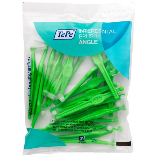 TePe Angle Interdental Brushes ISO Size 5 Wire Size 0.80mm Green (25)