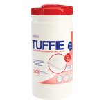 Tuffie 70% IPA Isopropyl Alcohol Disinfectant Wipes Canister 200mm x 200mm 200's (6)
