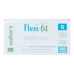 Walker's Flexi-fit Blue Nitrile Powder Free Gloves Small 200's (10)
