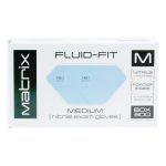Walker's Matrix Fluid-fit Blue Nitrile Powder Free Gloves Medium 300's (10)
