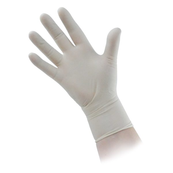 Walker's Pure-fit White Latex Powder Free Gloves Small 100's (10)