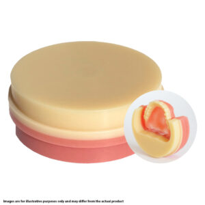 Yamahachi CAD/CAM PMMA Dual Colour Disc 98.5mm Dia. 35mm Thickness V-Pink & C2 (1)