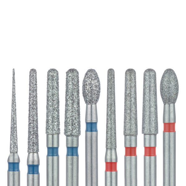 Dendia Dica Diamond Bur Crown & Bridge Set Kit FG 19mm (9)