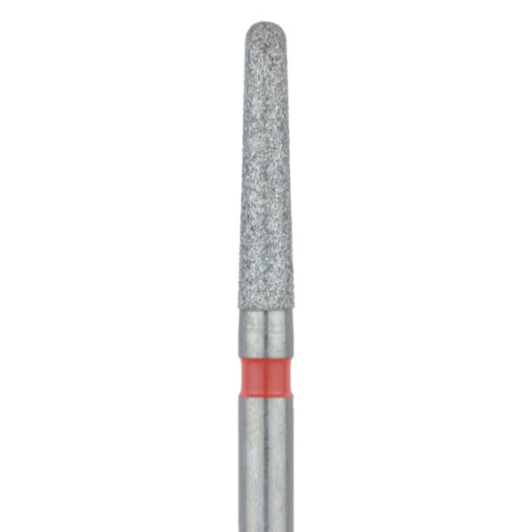 Dendia Dica Diamond Bur 850F.FG.016 Round End Taper Fine Grit Red FG 19mm (5)