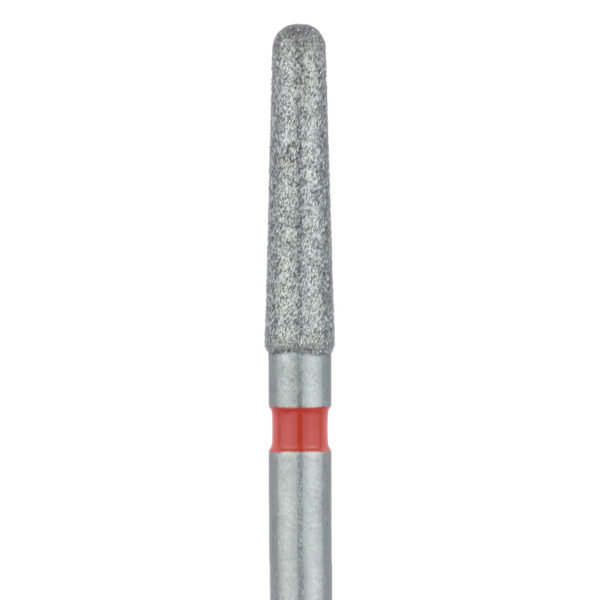 Dendia Dica Diamond Bur 850F.FG.018 Round End Taper Fine Grit Red FG 19mm (5)